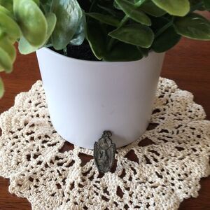 St. Christopher medal antique vintage Charm token 2 sided faith as is rare